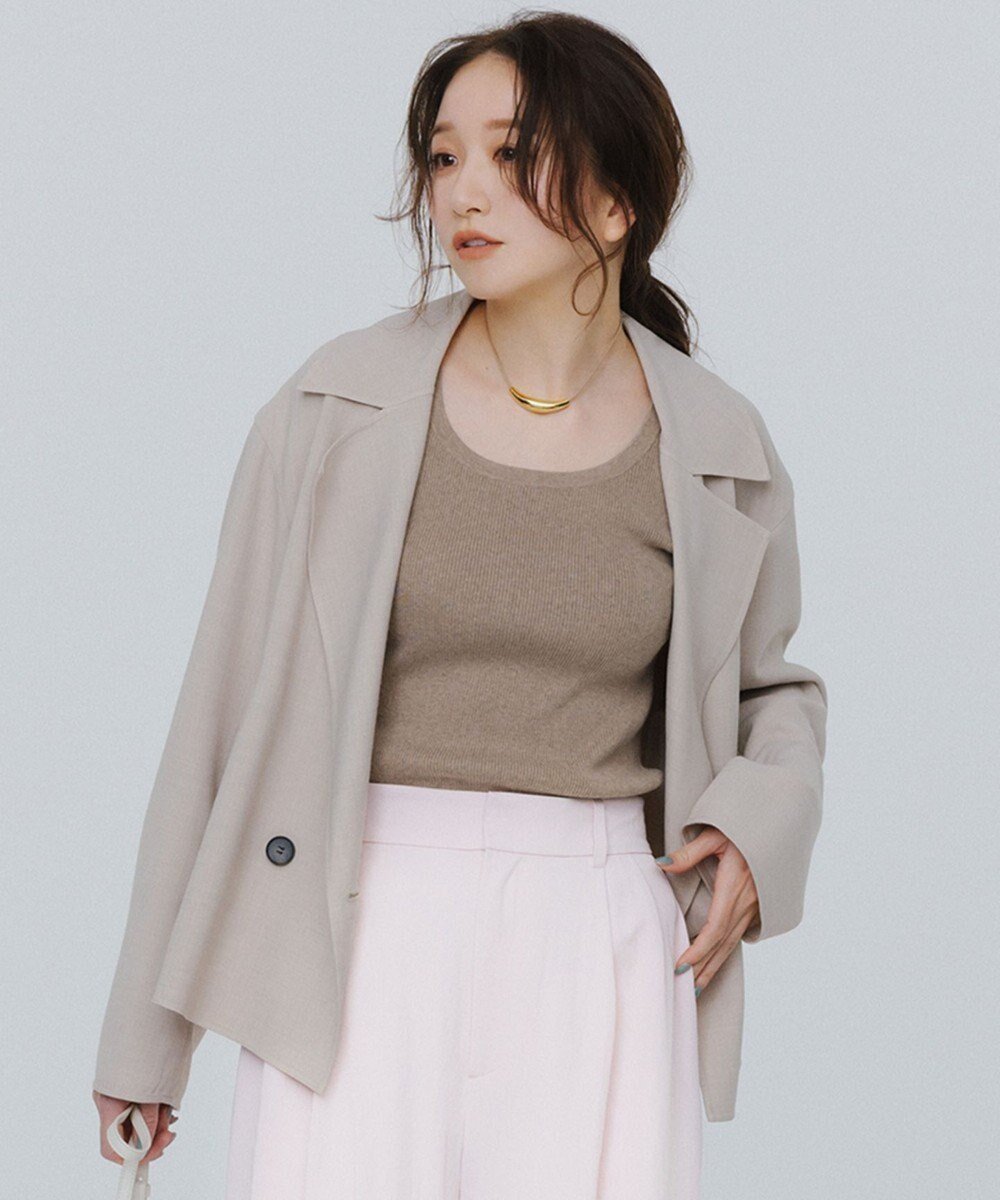 【23区/NIJYUSANKU】のTWライトリバー ショートトレンチコート 人気、トレンドファッション・服の通販 founy(ファニー) 　ファッション　Fashion　レディースファッション　Fashion for Women　アウター　Coat / Outerwear Collection　コート・ロングコート・ピーコート　Long Coats, Peacoats & More　レディースジャケット・軽アウター　Jackets　トレンチコート / 春秋の定番アウター　Trench Coats　春　Spring　ショート　Short, Short Length　ジャケット　Jacket, Outerwear　トレンド　Trend, Trending Now　リバーシブル　Reversible, Two-Sided　S/S・春夏　SS, Spring/Summer, Warm Season　夏　Summer　エレガント 上品　Elegant　2025年　2025　2025春夏・S/S　Spring/Summer 2025 SS25　 other-1|ID: prp329100004679393 ipo3291000000033803315