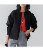 【23区/NIJYUSANKU】の【洗える】コットンエアー ギャザー ライトアウター ブラック系|ID: prp329100004679397 ipo3291000000035724773