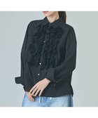 【グレース コンチネンタル/GRACE CONTINENTAL】のコサージュドレスシャツ ブラック|ID: prp329100004679411 ipo3291000000033803374