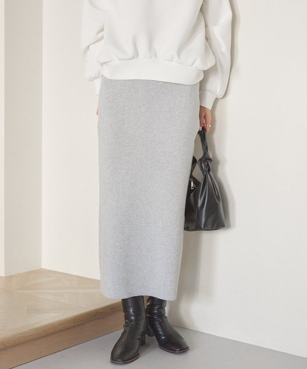 【アメリカンホリック/AMERICAN HOLIC】のラメリブニットタイトスカート 人気、トレンドファッション・服の通販 founy(ファニー) 　ファッション　Fashion　レディースファッション　Fashion for Women　スカート　Skirts　おすすめ　Recommended / Our Picks　シンプル　Simple, Minimal　スウェット / スエット　Sweatshirt, Sweatwear　スリット　Slit, Slit Detail　リラックス　Relax, Relaxed Fit　夏　Summer　春　Spring　S/S・春夏　SS, Spring/Summer, Warm Season　 other-1|ID: prp329100004679428 ipo3291000000033803426