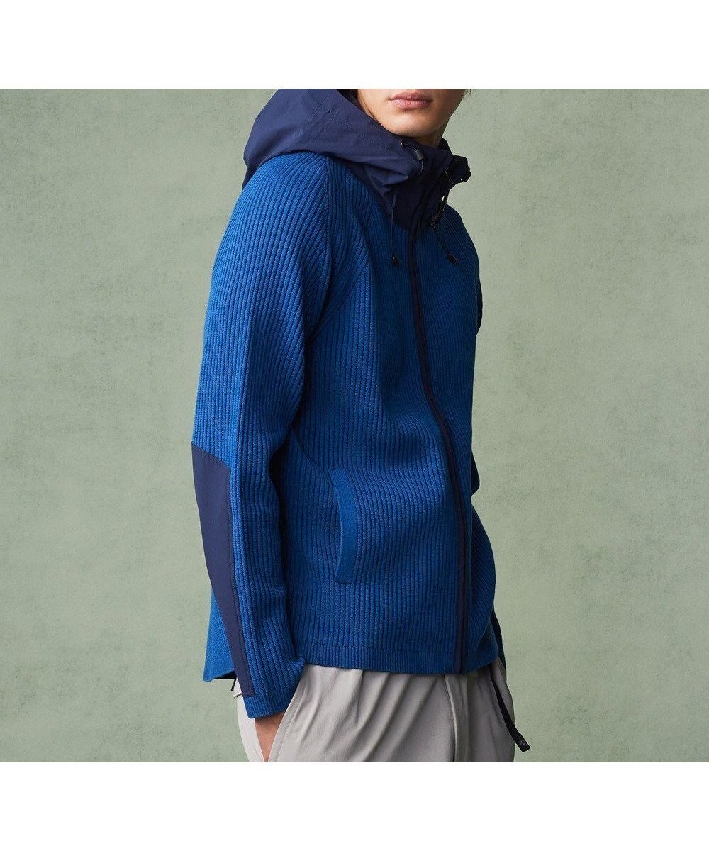 【ジョセフ アブード マウンテン/JOSEPH ABBOUD MOUNTAIN】の【軽さ/ストレッチ】 CORDURA COTTON アウトドアニットパーカー インテリア・キッズ・メンズ・レディースファッション・服の通販 founy(ファニー) 　ファッション　Fashion　レディースファッション　Fashion for Women　トップス・カットソー　Cut & Sew Tops　ニット　Knit Tops & Sweaters　カーディガン・羽織り　Layered Style Cardigans　レディースパーカー・カジュアルフーディー　Casual Hoodies & Sweatshirts　アウトドア　Outdoor Clothing　春　Spring　カーディガン　Cardigan, Knitwear　吸水　Absorbent, Quick-Dry　ストレッチ　Stretch, Stretchy Fabric　S/S・春夏　SS, Spring/Summer, Warm Season　夏　Summer　ブルー系|ID: prp329100004679436 ipo3291000000033803455
