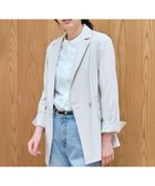 【エニー/ANY】の【手洗い可/UVケア/セットアップ着用可】イージーケアライトストレッチダブルジャケット ライトグレー|ID: prp329100004679444 ipo3291000000033803483