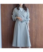 【エニィ スィス/any SiS】の【UVカット・花粉ガード】プリーツデザイントレンチ コート ミント|ID: prp329100004679455 ipo3291000000033803524