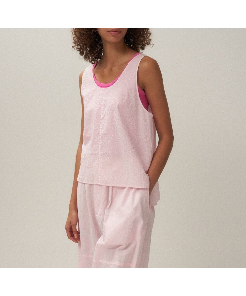 【エイトン/ATON】のCATCH WASHER COTTON タンクトッププルオーバー インテリア・キッズ・メンズ・レディースファッション・服の通販 founy(ファニー) 　ファッション　Fashion　レディースファッション　Fashion for Women　トップス・カットソー　Cut & Sew Tops　シャツ・ブラウス・オフィスカジュアル　Elegant Blouses & Button-Ups　カジュアルプルオーバー・ニットトップス　Pullovers & Knit Tops / Casual Pullovers　シンプル　Simple, Minimal　セットアップ　Set-Up, Coordinated Outfit　タンク　Tank Top, Sleeveless Top　ドレス　Dress, One-Piece　夏　Summer　春　Spring　S/S・春夏　SS, Spring/Summer, Warm Season　PINK|ID: prp329100004679463 ipo3291000000033803554