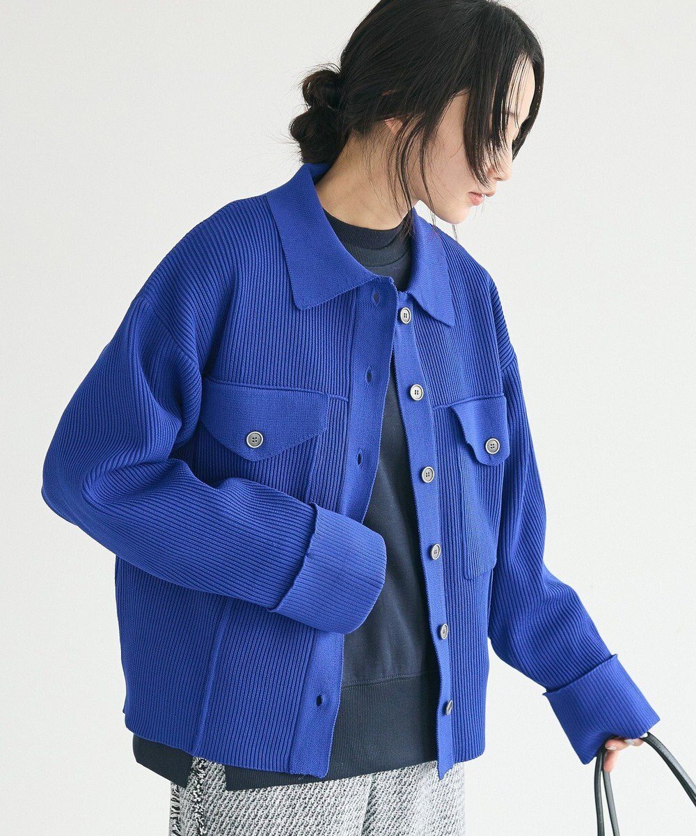 【クラフトスタンダードブティック/CRAFT STANDARD BOUTIQUE】のライトニットジャケット インテリア・キッズ・メンズ・レディースファッション・服の通販 founy(ファニー) 　ファッション　Fashion　レディースファッション　Fashion for Women　アウター　Coat / Outerwear Collection　レディースジャケット・軽アウター　Jackets　カーディガン　Cardigan, Knitwear　ジャケット　Jacket, Outerwear　フラップ　Flap, Flap Pocket　ベーシック　Basic, Essential　ポケット　Pocket, Pocket Detail　ロング　Long, Long-Length　おすすめ　Recommended / Our Picks　2025年　2025　2025春夏・S/S　Spring/Summer 2025 SS25　Blue|ID: prp329100004679471 ipo3291000000033803587