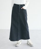 【クラフトスタンダードブティック/CRAFT STANDARD BOUTIQUE】の裏起毛デニムAラインスカート Black|ID: prp329100004679475 ipo3291000000033803599