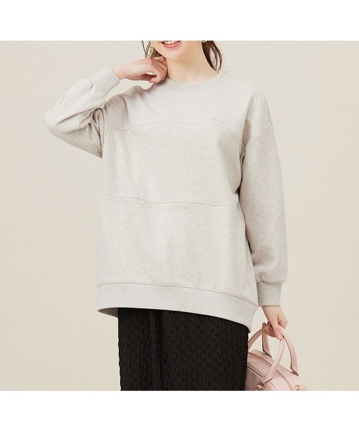 【エニィ スィス/any SiS】の【貴島明日香さんコラボ】ラメ裏毛猫トレーニャー インテリア・キッズ・メンズ・レディースファッション・服の通販 founy(ファニー) https://founy.com/ ファッション Fashion レディースファッション Fashion for Women トップス・カットソー Cut & Sew Tops レディースパーカー・カジュアルフーディー Casual Hoodies & Sweatshirts スウェット・クルーネックトップス Sweatshirts & Crewnecks / Relaxed Fit Sweat Tops 春 Spring コラボ Collaboration, Collab 切替 Switching, Contrast Panel 吸水 Absorbent, Quick-Dry ショルダー Shoulder, Shoulder Strap スウェット / スエット Sweatshirt, Sweatwear 財布 Wallet, Purse チュニック Tunic, Long Top チュール Tulip, Tulip Motif トレンド Trend, Trending Now トレーナー Sweatshirt, Trainer 猫 Cat, Kitty バランス Balance, Style Balance ポケット Pocket, Pocket Detail ポーチ Pouch, Small Case モチーフ Motif, Design Theme ループ Loop, Loop Knit S/S・春夏 SS, Spring/Summer, Warm Season おすすめ Recommended / Our Picks 犬 Dog 夏 Summer 新作・新入荷 New Arrivals / New In |ID: prp329100004679483 ipo3291000000034296318