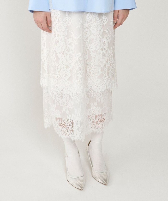 【グレース コンチネンタル/GRACE CONTINENTAL】のレースレイヤードスカート インテリア・キッズ・メンズ・レディースファッション・服の通販 founy(ファニー) https://founy.com/ ファッション Fashion レディースファッション Fashion for Women スカート Skirts スカラップ Scallop, Scalloped Edge フェミニン Feminine, Girly リュクス Luxury, Elegant, High-End, Chic レース Lace, Lace Fabric 夏 Summer S/S・春夏 SS, Spring/Summer, Warm Season A/W・秋冬 Autumn/Winter |ID: prp329100004679493 ipo3291000000033803669