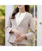 【ティアクラッセ/Tiaclasse】の【ストレッチジョーゼット】フレアジャケット グレージュ|ID: prp329100004679513 ipo3291000000033803725