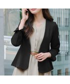 【ティアクラッセ/Tiaclasse】の【ストレッチジョーゼット】フレアジャケット ブラック|ID: prp329100004679513 ipo3291000000035636758