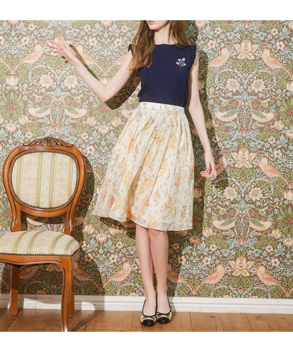 【トッカ/TOCCA】の【洗える】MIMOSA IMPRESSION スカート 人気、トレンドファッション・服の通販 founy(ファニー) 　ファッション　Fashion　レディースファッション　Fashion for Women　スカート　Skirts　シフォン　Chiffon, Lightweight Fabric　トレンド　Trend, Trending Now　ドレス　Dress, One-Piece　フィット　Fit, Slim Fit　プリント　Print, Printed Pattern　ボックス　Boxy, Box Shape　モチーフ　Motif, Design Theme　夏　Summer　春　Spring　S/S・春夏　SS, Spring/Summer, Warm Season　洗える　Machine Washable　A/W・秋冬　Autumn/Winter　 other-1|ID: prp329100004679523 ipo3291000000033803755