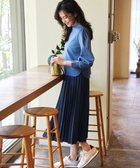 【組曲/KUMIKYOKU】の【WEB限定・2SET】ポンチトップス×プリーツスカートセットアップ ブルー×ネイビー系|ID: prp329100004679528 ipo3291000000033803773