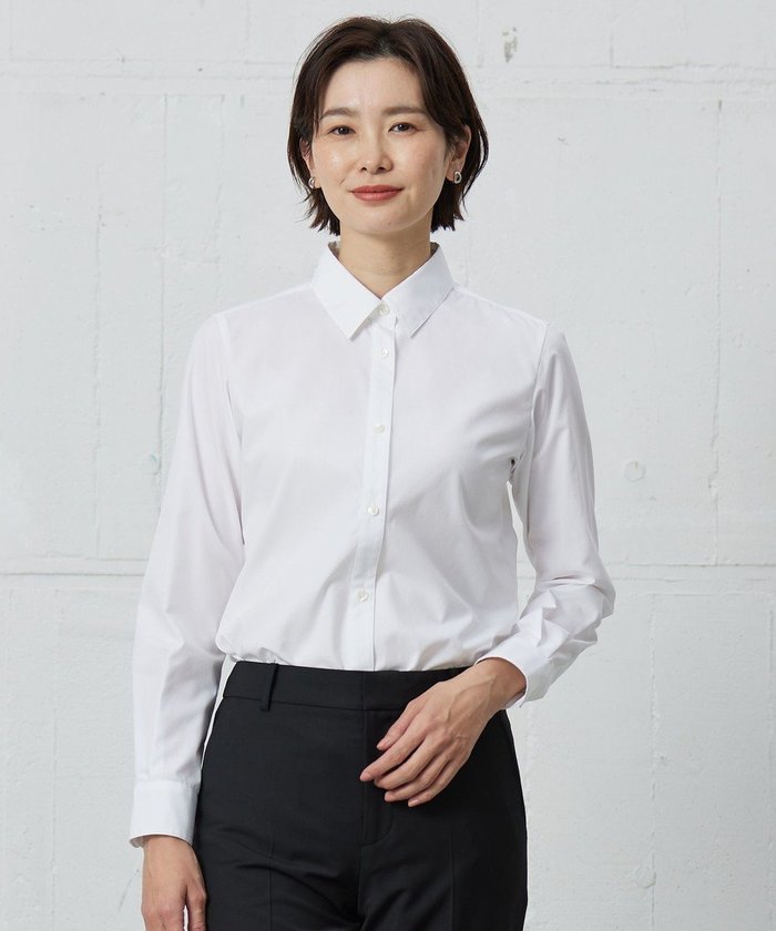 【ジェイ プレス/J.PRESS】のホワイトブロード シャツカラーブラウス インテリア・キッズ・メンズ・レディースファッション・服の通販 founy(ファニー) https://founy.com/ ファッション Fashion レディースファッション Fashion for Women トップス・カットソー Cut & Sew Tops シャツ・ブラウス・オフィスカジュアル Elegant Blouses & Button-Ups インナー Innerwear ジャケット Jacket, Outerwear フィット Fit, Slim Fit ブロード Broadcloth, Fine Cotton エレガント 上品 Elegant 夏 Summer S/S・春夏 SS, Spring/Summer, Warm Season A/W・秋冬 Autumn/Winter ビジネス 仕事 通勤 Business / Work / Commuting |ID: prp329100004679544 ipo3291000000033803818