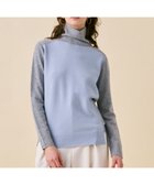 【ベイジ,/BEIGE,】の【WEB限定・洗える】ROGAN / バイカラーウールハイネックニット Sax x L Gray|ID: prp329100004679548 ipo3291000000033803832