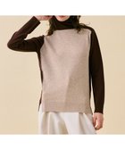 【ベイジ,/BEIGE,】の【WEB限定・洗える】ROGAN / バイカラーウールハイネックニット Taupe x Brown|ID: prp329100004679548 ipo3291000000033803833