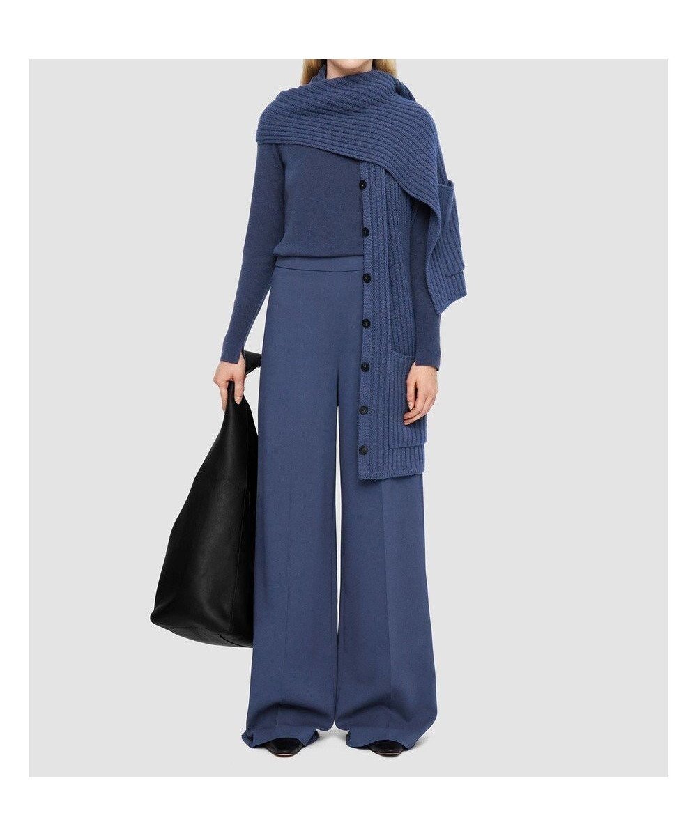 【ジョゼフ/JOSEPH】のコンフォートキャディー ワイドトラウザーズ インテリア・キッズ・メンズ・レディースファッション・服の通販 founy(ファニー) 　ファッション　Fashion　レディースファッション　Fashion for Women　パンツ　Pants & Trousers　コンパクト　Compact, Small Size　ドレープ　Drape, Draping Fabric　フロント　Front, Front Design　ワイド　Wide, Wide Fit　夏　Summer　定番　Standard, Basic Item　春　Spring　S/S・春夏　SS, Spring/Summer, Warm Season　Harbour|ID: prp329100004679555 ipo3291000000033803850