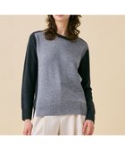 【ベイジ,/BEIGE,】の【WEB限定・洗える】ROGAN / バイカラーウールクルーネックニット M Gray x C Gray|ID: prp329100004679572 ipo3291000000033803907