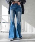 【ウィゴー/WEGO】のローライズスーパーフレアデニムパンツ デニム中濃色|ID: prp329100004679584 ipo3291000000033803958