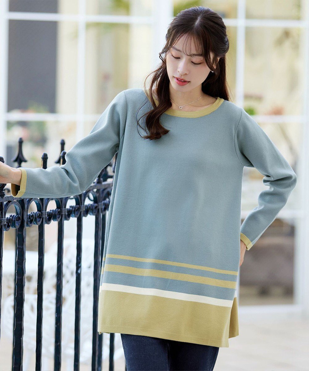 【ティアクラッセ/Tiaclasse】の【洗える】カラー配色ニットチュニック インテリア・キッズ・メンズ・レディースファッション・服の通販 founy(ファニー) ファッション Fashion レディースファッション Fashion for Women トップス・カットソー Cut & Sew Tops ニット Knit Tops & Sweaters アクセサリー Fashion Accessories 洗える Machine Washable シューズ Shoes, Footwear セーター Sweater, Knitwear チュニック Tunic, Long Top 人気 Popular, Best Seller フレア Flare, Flared ポケット Pocket, Pocket Detail ラウンド Round, Round Neck A/W・秋冬 Autumn/Winter 再入荷 Restock / Back in Stock おすすめ Recommended / Our Picks 新作・新入荷 New Arrivals / New In サックスイエロー|ID: prp329100004679598 ipo3291000000033804005