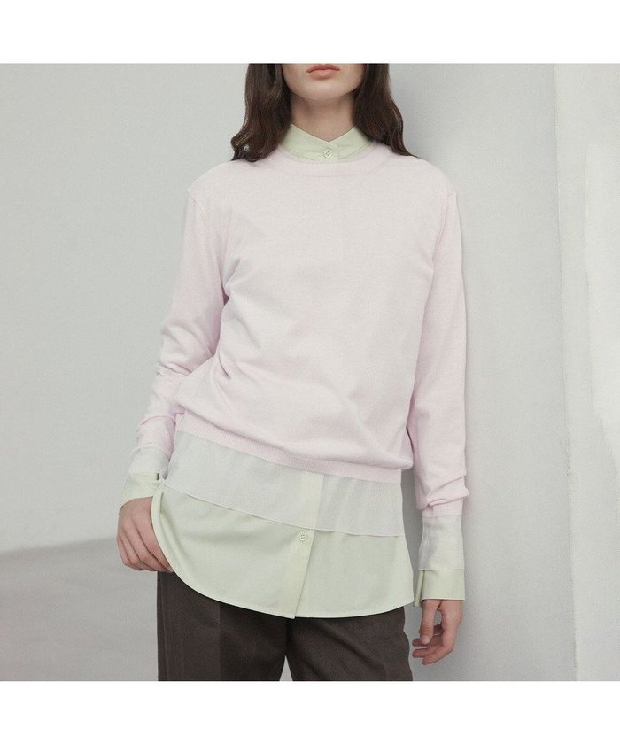 【ベイジ,/BEIGE,】の【洗える】JULIE / シルク混クルーネックシアートップス インテリア・キッズ・メンズ・レディースファッション・服の通販 founy(ファニー) https://founy.com/ ファッション Fashion レディースファッション Fashion for Women トップス・カットソー Cut & Sew Tops ニット Knit Tops & Sweaters カットソー Cut and Sewn Top カーゴパンツ Cargo Pants, Utility Pants キャミソール Camisole, Spaghetti Strap Top シアー Sheer, See-Through シルク Silk, 100% Silk シンプル Simple, Minimal セーター Sweater, Knitwear タイトスカート Pencil Skirt, Tight Skirt デニム Denim, Jeans Material エレガント 上品 Elegant 夏 Summer 春 Spring S/S・春夏 SS, Spring/Summer, Warm Season 洗える Machine Washable |ID: prp329100004679612 ipo3291000000033804044