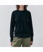 【ベイジ,/BEIGE,】の【洗える】JULIE / シルク混クルーネックシアートップス Black|ID: prp329100004679612 ipo3291000000033804047