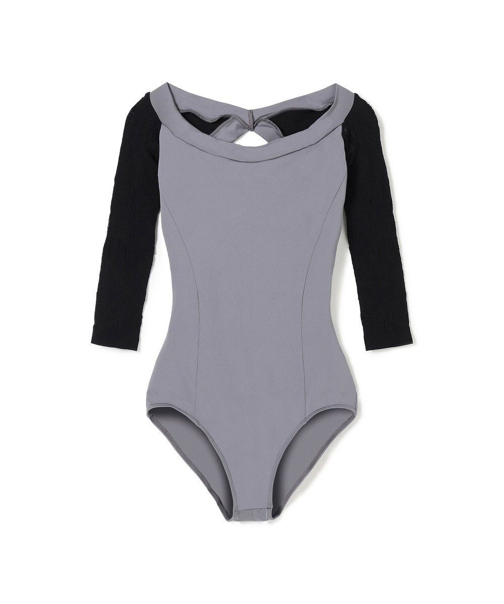 【チャコット/Chacott】のロングスリーブレオタード インテリア・キッズ・メンズ・レディースファッション・服の通販 founy(ファニー) ファッション Fashion レディースファッション Fashion for Women メッシュ Mesh, Net Fabric ランダム Random, Irregular ダークグレー|ID: prp329100004679619 ipo3291000000033804070