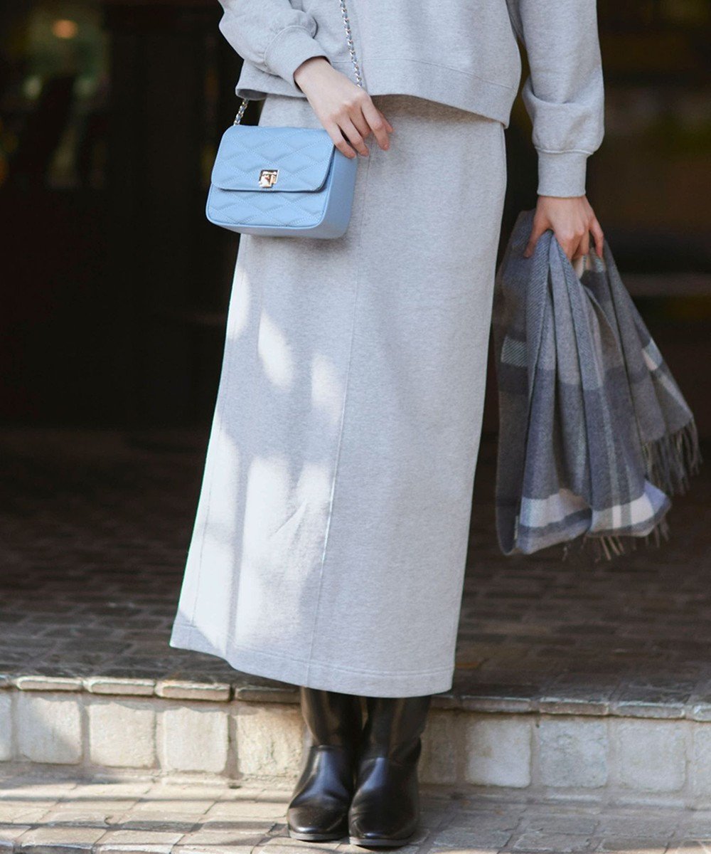 【23区/NIJYUSANKU】の【一部店舗限定/洗える】クリアコットンテリーセットアップ スカート インテリア・キッズ・メンズ・レディースファッション・服の通販 founy(ファニー) 　ファッション　Fashion　レディースファッション　Fashion for Women　セットアップ　Matching Sets　スカート・ミニ/ミディ/マキシ　Skirts / Mini, Midi & Maxi Skirts　春　Spring　洗える　Machine Washable　ギャザー　Gathered, Ruffled　スウェット / スエット　Sweatshirt, Sweatwear　スニーカー　Sneakers, Trainers　スリット　Slit, Slit Detail　セットアップ　Set-Up, Coordinated Outfit　なめらか　Smooth, Silky Texture　ループ　Loop, Loop Knit　レギュラー　Regular, Standard Fit　冬　Winter / This Winter　A/W・秋冬　Autumn/Winter　S/S・春夏　SS, Spring/Summer, Warm Season　おすすめ　Recommended / Our Picks　夏　Summer　2025年　2025　2025春夏・S/S　Spring/Summer 2025 SS25　ライトグレー系|ID: prp329100004679626 ipo3291000000033804093