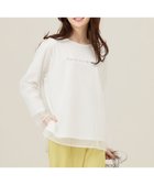 【エニィ スィス/any SiS】の【貴島明日香さんコラボ】チュールレイニャード猫 Tシャツ ライトグレー×ロゴ|ID: prp329100004679628 ipo3291000000034296334