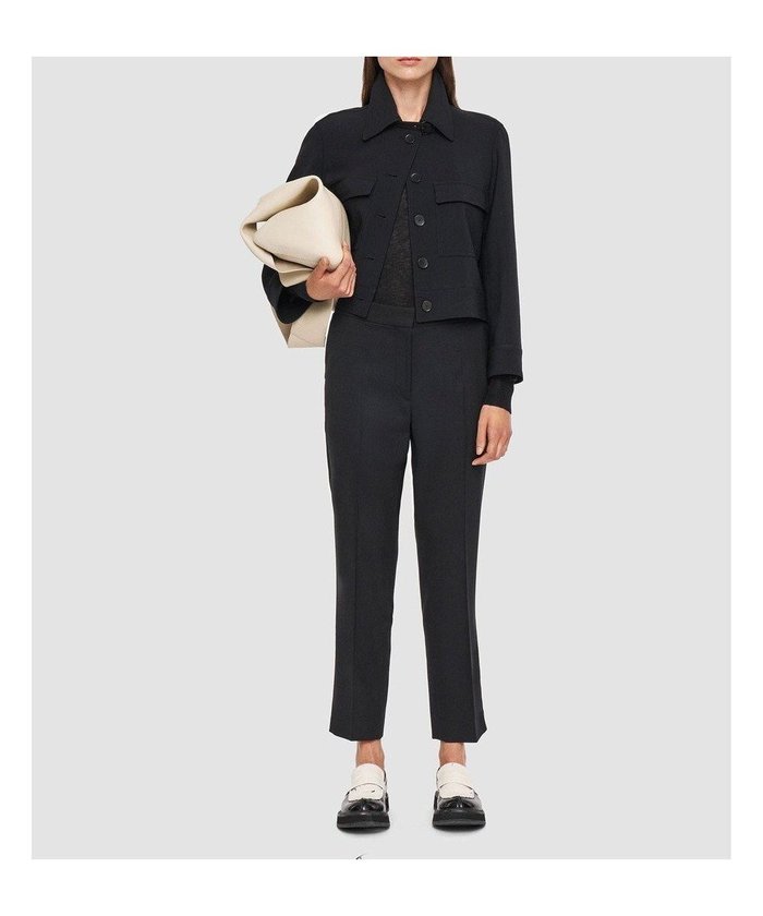 【ジョゼフ/JOSEPH】のテーラリングクレープ スリムトラウザーズ インテリア・キッズ・メンズ・レディースファッション・服の通販 founy(ファニー) https://founy.com/ ファッション Fashion レディースファッション Fashion for Women パンツ Pants & Trousers アンクル Ankle-Length Design ギャザー Gathered, Ruffled ストレッチ Stretch, Stretchy Fabric スラックス Slacks, Dress Pants プレーン Plain, Simple ポケット Pocket, Pocket Detail 夏 Summer 春 Spring S/S・春夏 SS, Spring/Summer, Warm Season |ID: prp329100004679634 ipo3291000000036293254