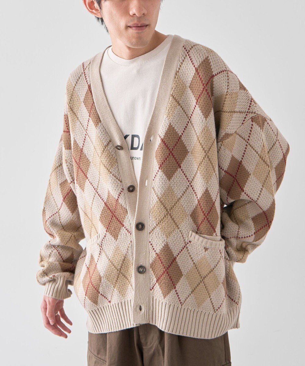 【クラフトスタンダードブティック/CRAFT STANDARD BOUTIQUE】のアーガイル柄カーディガン インテリア・キッズ・メンズ・レディースファッション・服の通販 founy(ファニー) ファッション Fashion レディースファッション Fashion for Women トップス・カットソー Cut & Sew Tops カーディガン・羽織り Layered Style Cardigans インナー Innerwear 洗える Machine Washable カーディガン Cardigan, Knitwear スウェット / スエット Sweatshirt, Sweatwear デニム Denim, Jeans Material 定番 Standard, Basic Item ベーシック Basic, Essential ポケット Pocket, Pocket Detail ミックス Mix, Mixed Style リラックス Relax, Relaxed Fit ワイド Wide, Wide Fit A/W・秋冬 Autumn/Winter おすすめ Recommended / Our Picks 2024年 2024 2024-2025秋冬・A/W Autumn/Winter 2024–25 AW24–25 Ivory|ID: prp329100004679649 ipo3291000000033804173