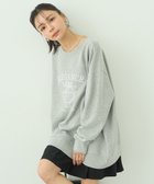 【アースミュージックアンドエコロジー/earth music&ecology】のウラケプリントプルオーバー Light Gray|ID: prp329100004679667 ipo3291000000033804232