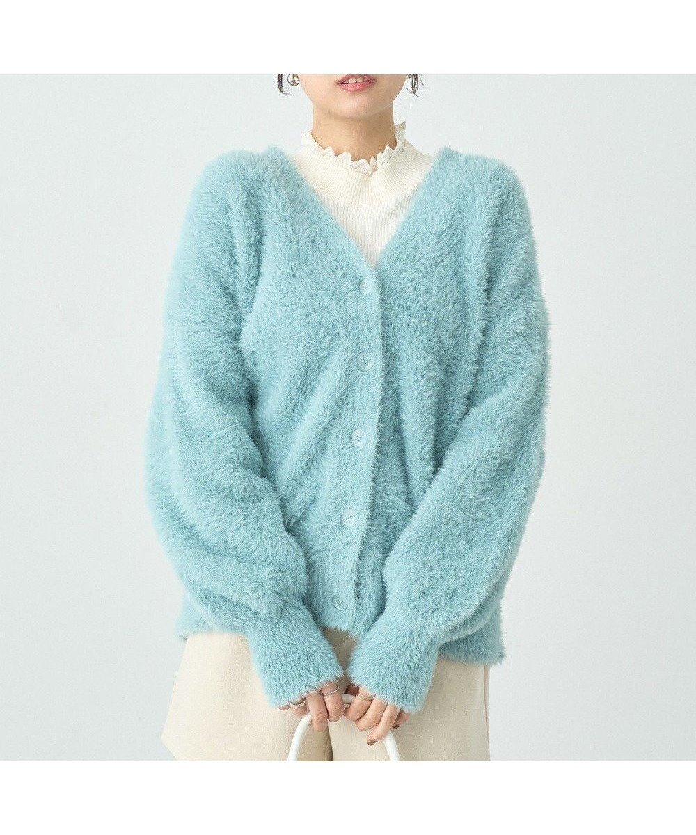 【アースミュージックアンドエコロジー/earth music&ecology】のロングシャギーカーディガン インテリア・キッズ・メンズ・レディースファッション・服の通販 founy(ファニー) ファッション Fashion レディースファッション Fashion for Women トップス・カットソー Cut & Sew Tops カーディガン・羽織り Layered Style Cardigans おすすめ Recommended / Our Picks カーディガン Cardigan, Knitwear ポケット Pocket, Pocket Detail ロング Long, Long-Length A/W・秋冬 Autumn/Winter Mint Green|ID: prp329100004679668 ipo3291000000033804239