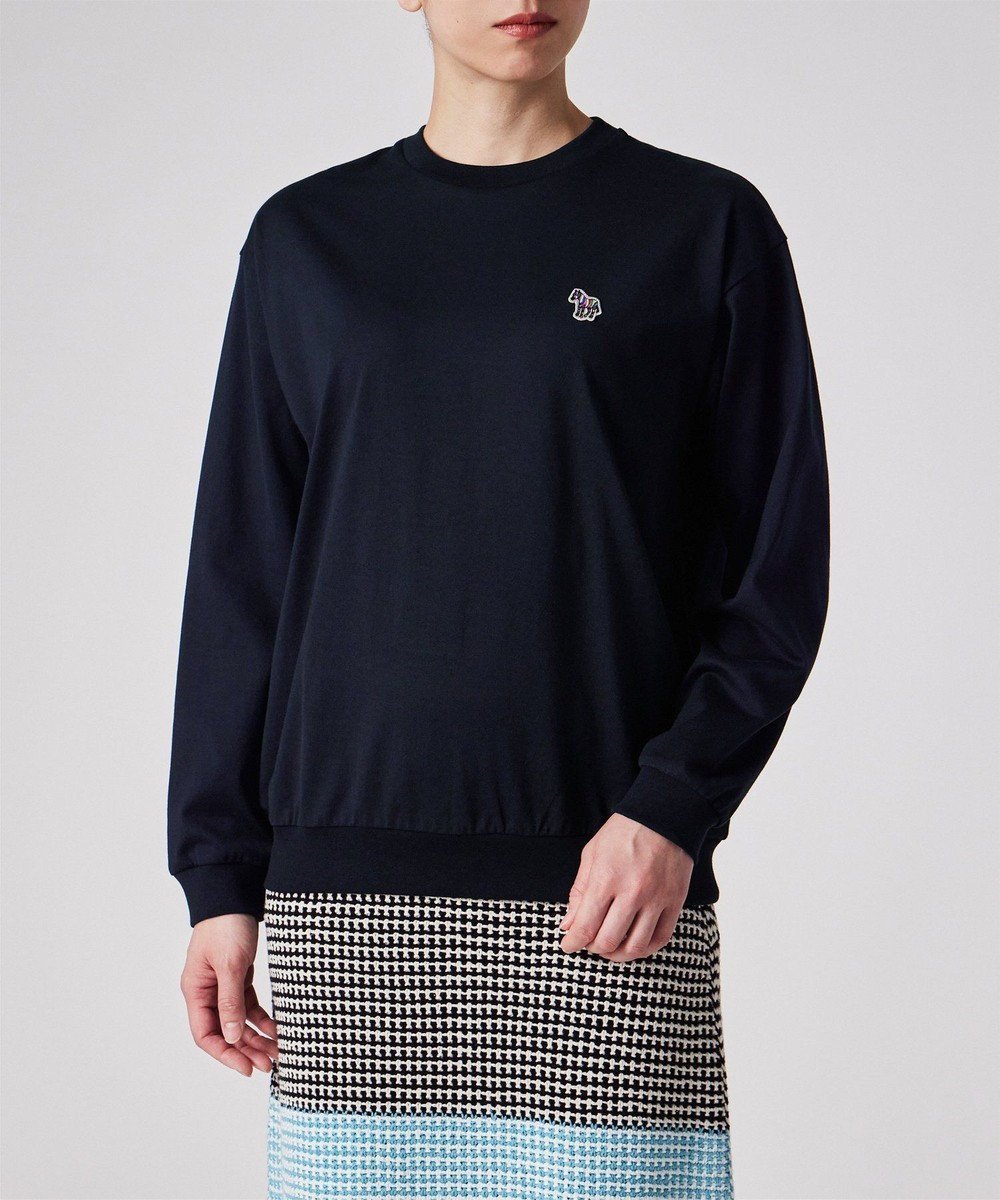 【ポール スミス/Paul Smith】のゼブラワッペン 長袖Tシャツ インテリア・キッズ・メンズ・レディースファッション・服の通販 founy(ファニー) 　ファッション　Fashion　レディースファッション　Fashion for Women　トップス・カットソー　Cut & Sew Tops　シャツ・ブラウス・オフィスカジュアル　Elegant Blouses & Button-Ups　ロングTシャツ・Tシャツ　Longline T-Shirts & Tees　カットソー・ベーシックTシャツ　Cut-and-Sewn Tops / Stretch Tees & Basics　おすすめ　Recommended / Our Picks　カットソー　Cut and Sewn Top　カラフル　Colorful Design　ギフト プレゼント　Gift / Present　ベーシック　Basic, Essential　人気　Popular, Best Seller　夏　Summer　S/S・春夏　SS, Spring/Summer, Warm Season　A/W・秋冬　Autumn/Winter　長袖　Long Sleeve, Full Sleeve　ネイビー|ID: prp329100004679671 ipo3291000000033804251