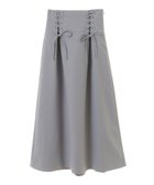 【アースミュージックアンドエコロジー/earth music&ecology】のレースアップスカート Light Gray|ID: prp329100004679685 ipo3291000000033804305