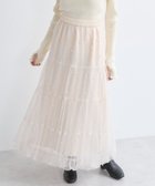 【アースミュージックアンドエコロジー/earth music&ecology】のチュールパールスカート Ivory|ID: prp329100004679686 ipo3291000000033804309