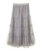 【アースミュージックアンドエコロジー/earth music&ecology】のチュールパールスカート Light Gray|ID: prp329100004679686 ipo3291000000033804310