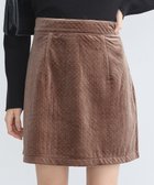 【アースミュージックアンドエコロジー/earth music&ecology】のベロアドットミニスカート Brown|ID: prp329100004679688 ipo3291000000033804316