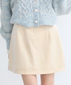 【アースミュージックアンドエコロジー/earth music&ecology】のベロアドットミニスカート Ivory|ID: prp329100004679688 ipo3291000000033804317