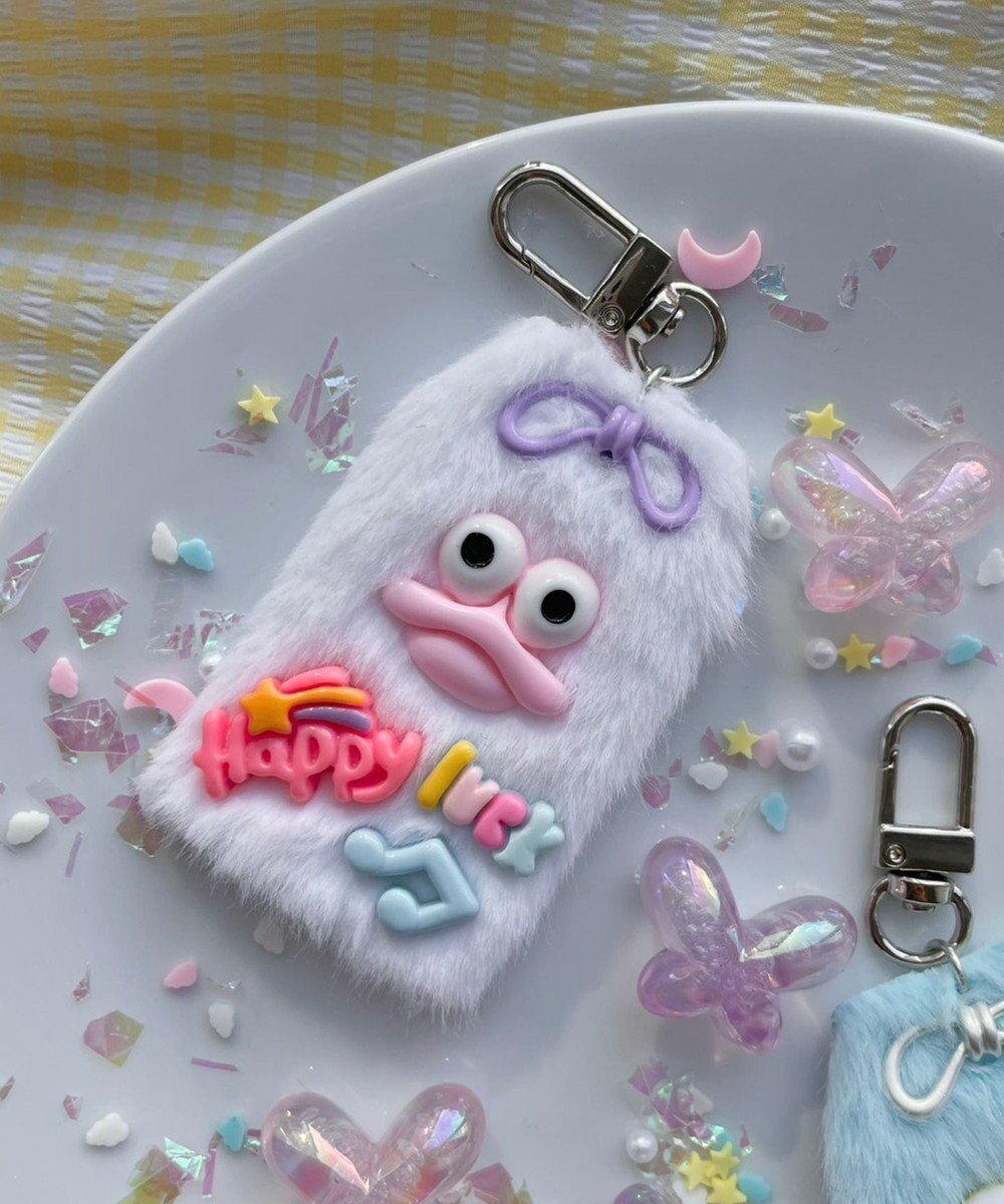 【ウィゴー/WEGO】のミニラッキーチャームモンスターぬいぐるみキーホルダー インテリア・キッズ・メンズ・レディースファッション・服の通販 founy(ファニー) 　ファッション　Fashion　レディースファッション　Fashion for Women　ミニ財布・二つ折り財布　Wallets & Card Cases　おすすめ　Recommended / Our Picks　イエロー　Yellow　オレンジ　Orange　キーホルダー　Keychain, Key Holder　スマホ　Smartphone, Mobile Device　財布　Wallet, Purse　ホワイト|ID: prp329100004679689 ipo3291000000033804325