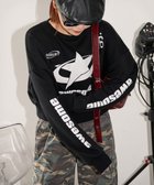 【ウィゴー/WEGO】のスターナンバリングショートスウェット ブラック|ID: prp329100004679693 ipo3291000000033804340