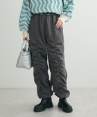 【グリーンパークス/Green Parks】の・SUGAR SPOON スエード調ギャザーカーコ Charcoal Gray|ID: prp329100004679713 ipo3291000000033804406