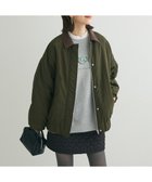 【グリーンパークス/Green Parks】の・ELENCARE DUE フェイクレザーエリブルゾ Khaki|ID: prp329100004679714 ipo3291000000033804410