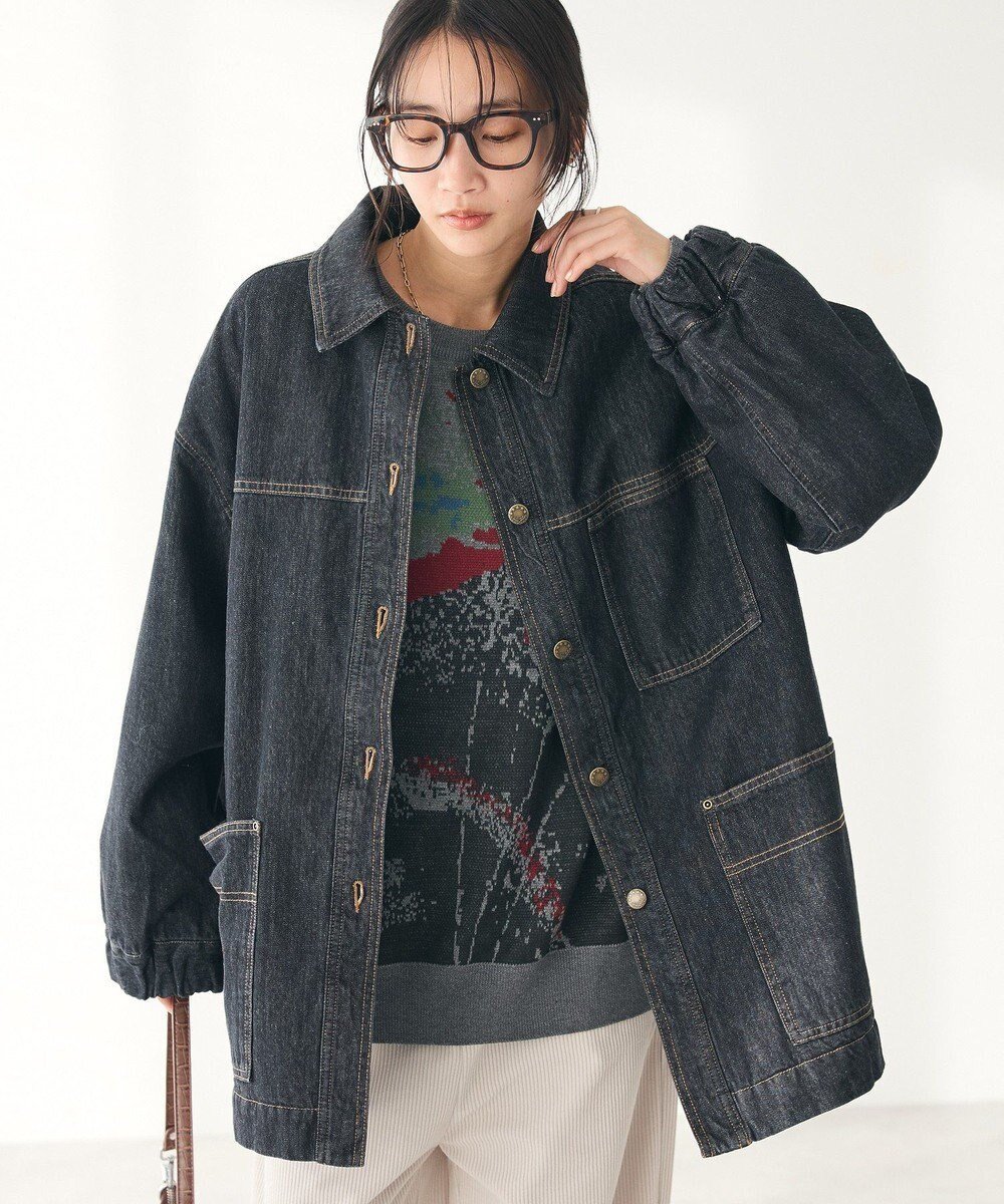 【クラフトスタンダードブティック/CRAFT STANDARD BOUTIQUE】のデニム裏キルトコート インテリア・キッズ・メンズ・レディースファッション・服の通販 founy(ファニー) 　ファッション　Fashion　レディースファッション　Fashion for Women　アウター　Coat / Outerwear Collection　コート・ロングコート・ピーコート　Long Coats, Peacoats & More　レディースジャケット・軽アウター　Jackets　キルト　Quilt, Quilted Fabric　ジャケット　Jacket, Outerwear　デニム　Denim, Jeans Material　ボックス　Boxy, Box Shape　ポケット　Pocket, Pocket Detail　メタル　Metal, Metal Parts　モチーフ　Motif, Design Theme　ルーズ　Loose, Oversized　ロング　Long, Long-Length　ワイド　Wide, Wide Fit　ワーク　Workwear, Utility Style　A/W・秋冬　Autumn/Winter　おすすめ　Recommended / Our Picks　2024年　2024　2024-2025秋冬・A/W　Autumn/Winter 2024–25 AW24–25　Black|ID: prp329100004679717 ipo3291000000033804420