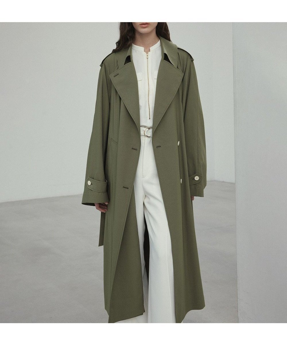 【ベイジ,/BEIGE,】のIBERIS / オーバーサイズトレンチコート インテリア・キッズ・メンズ・レディースファッション・服の通販 founy(ファニー) 　ファッション　Fashion　レディースファッション　Fashion for Women　アウター　Coat / Outerwear Collection　コート・ロングコート・ピーコート　Long Coats, Peacoats & More　レディースジャケット・軽アウター　Jackets　トレンチコート / 春秋の定番アウター　Trench Coats　カットソー　Cut and Sewn Top　シンプル　Simple, Minimal　ジャケット　Jacket, Outerwear　リラックス　Relax, Relaxed Fit　ヴィンテージ　Vintage Style　夏　Summer　春　Spring　S/S・春夏　SS, Spring/Summer, Warm Season　羽織　Haori, Light Jacket　Khaki|ID: prp329100004679738 ipo3291000000033804493