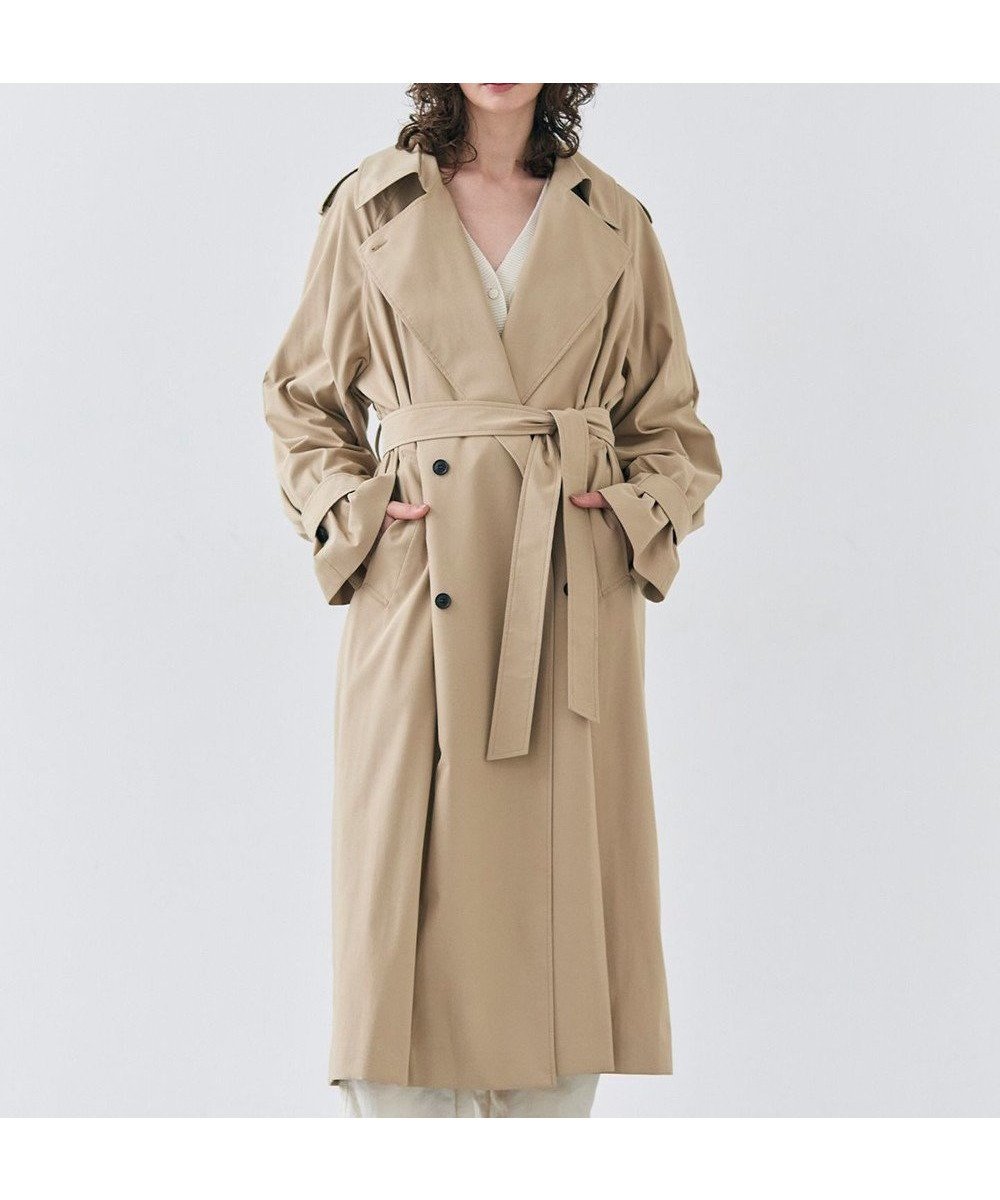 【ベイジ,/BEIGE,】のIBERIS / オーバーサイズトレンチコート インテリア・キッズ・メンズ・レディースファッション・服の通販 founy(ファニー) 　ファッション　Fashion　レディースファッション　Fashion for Women　アウター　Coat / Outerwear Collection　コート・ロングコート・ピーコート　Long Coats, Peacoats & More　レディースジャケット・軽アウター　Jackets　トレンチコート / 春秋の定番アウター　Trench Coats　カットソー　Cut and Sewn Top　シンプル　Simple, Minimal　ジャケット　Jacket, Outerwear　リラックス　Relax, Relaxed Fit　ヴィンテージ　Vintage Style　夏　Summer　春　Spring　S/S・春夏　SS, Spring/Summer, Warm Season　羽織　Haori, Light Jacket　Beige|ID: prp329100004679738 ipo3291000000035850891