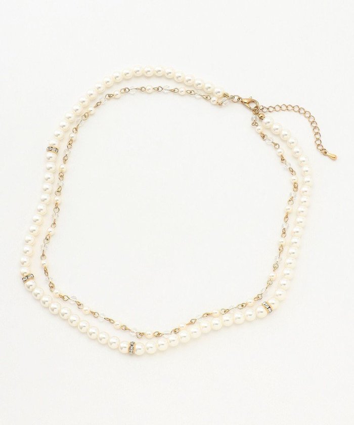 【エニィ スィス/any SiS】の2連パール調ストーン ネックレス インテリア・キッズ・メンズ・レディースファッション・服の通販 founy(ファニー) https://founy.com/ ファッション Fashion レディースファッション Fashion for Women ジュエリー Jewelry ネックレス Necklaces & Pendants アクセサリー Fashion Accessories ストーン Stone, Gem-Like セレモニー Ceremony ネックレス Necklace, Pendant Necklace パール Pearl, Pearl Accent ミックス Mix, Mixed Style モチーフ Motif, Design Theme エレガント 上品 Elegant 新作・新入荷 New Arrivals / New In |ID: prp329100004679741 ipo3291000000034282120