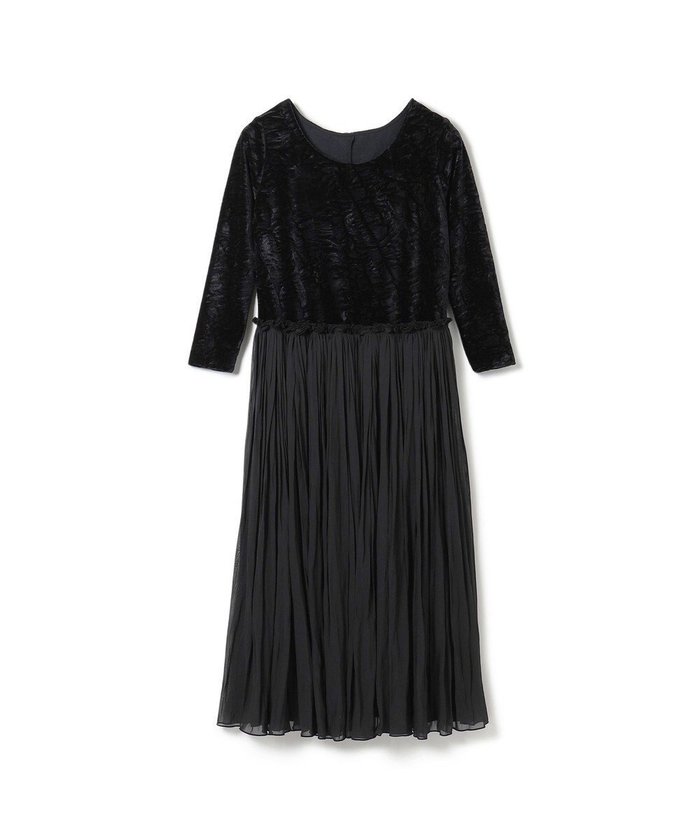 【チャコット/Chacott】のvelour combi dress インテリア・キッズ・メンズ・レディースファッション・服の通販 founy(ファニー) https://founy.com/ ファッション Fashion レディースファッション Fashion for Women ワンピース Dresses フォーマル・パーティードレス・結婚式用ドレス Elegant & Casual Dresses ベロア Velour, Soft Velvet エレガント 上品 Elegant |ID: prp329100004679764 ipo3291000000033804631