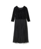 【チャコット/Chacott】のvelour combi dress ブラック(ワッシャーベロア)|ID: prp329100004679764 ipo3291000000033804632