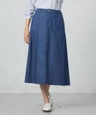【ジェイ プレス/J.PRESS】の【洗える】セルロースシャンブレー フレアー スカート ブルー系|ID: prp329100004679775 ipo3291000000033804670