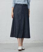 【ジェイ プレス/J.PRESS】の【洗える】セルロースシャンブレー フレアー スカート ネイビー系|ID: prp329100004679775 ipo3291000000033804671
